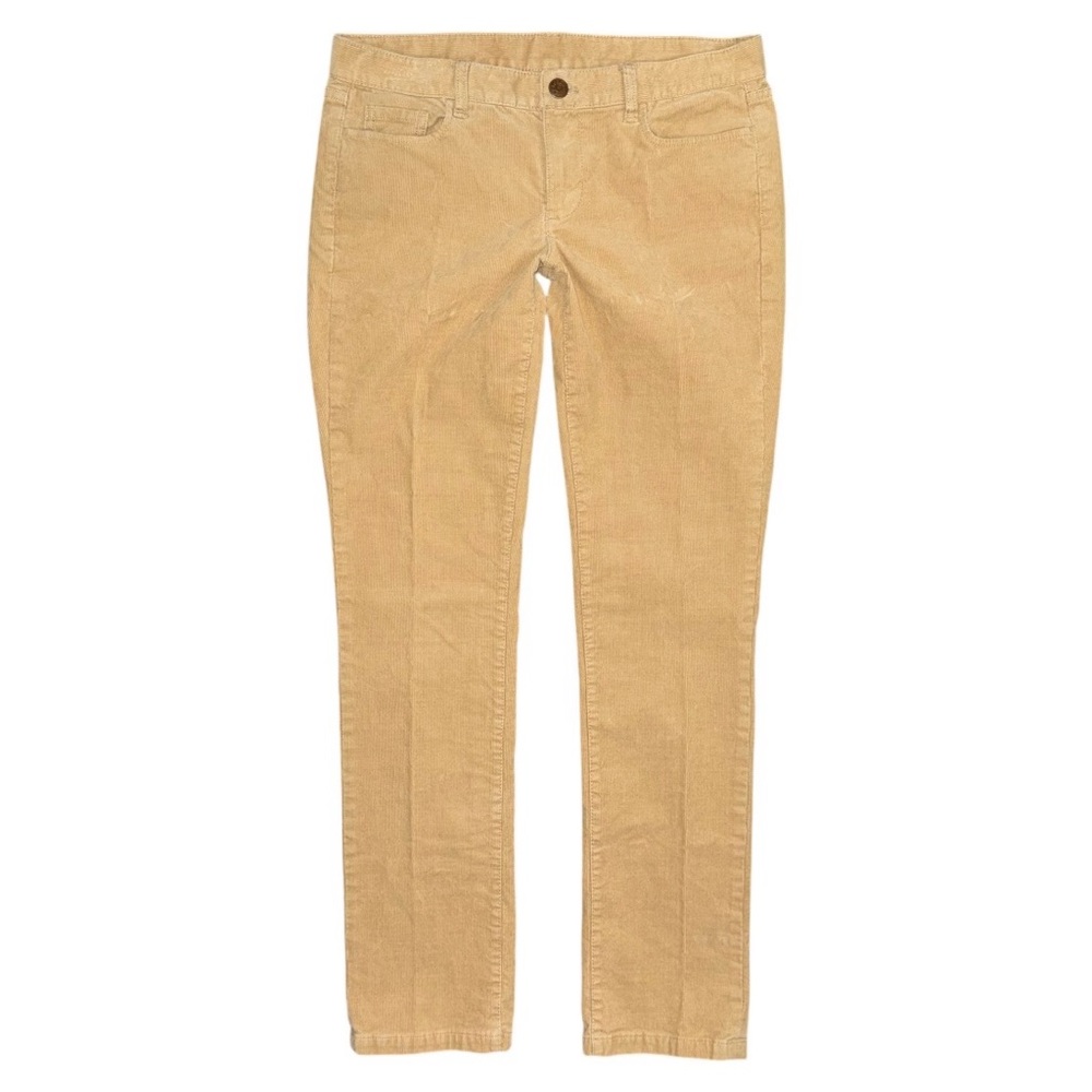 J. Crew City Fit Women’s Size 30 R Straight Leg Corduroy Pants Tan Beige Stretch